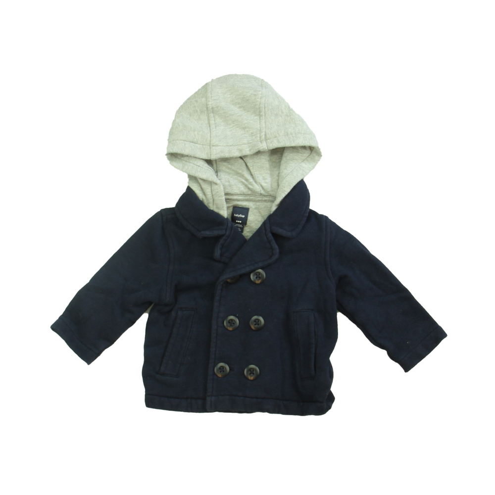 Gap Unisex Blue | Grey Jacket size: 6-12 Months